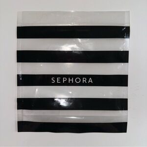 Sephora Clear Striped ziploc Bag